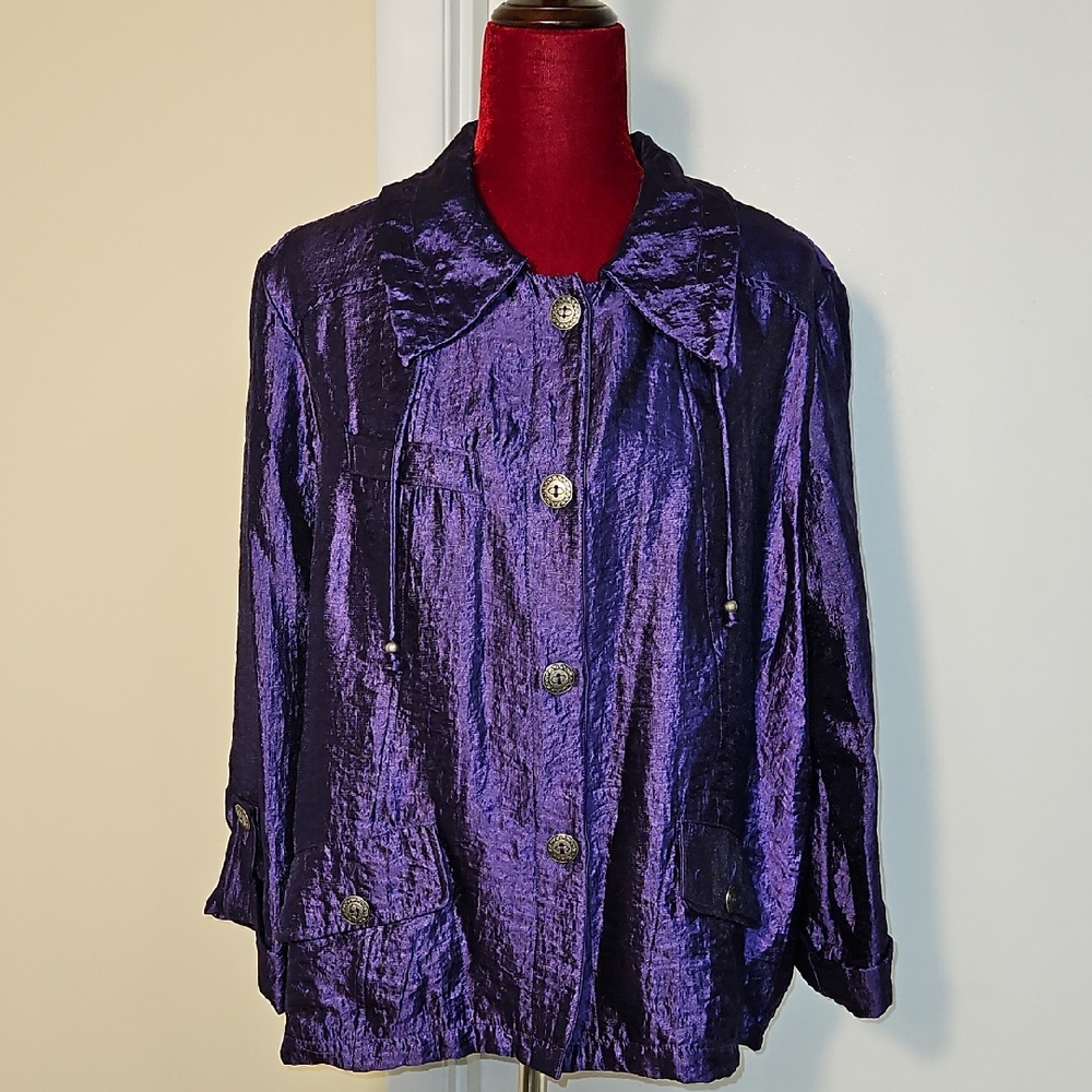 Ruby Rd Purple Women's Lightweight Jacket Size 18 - image 1